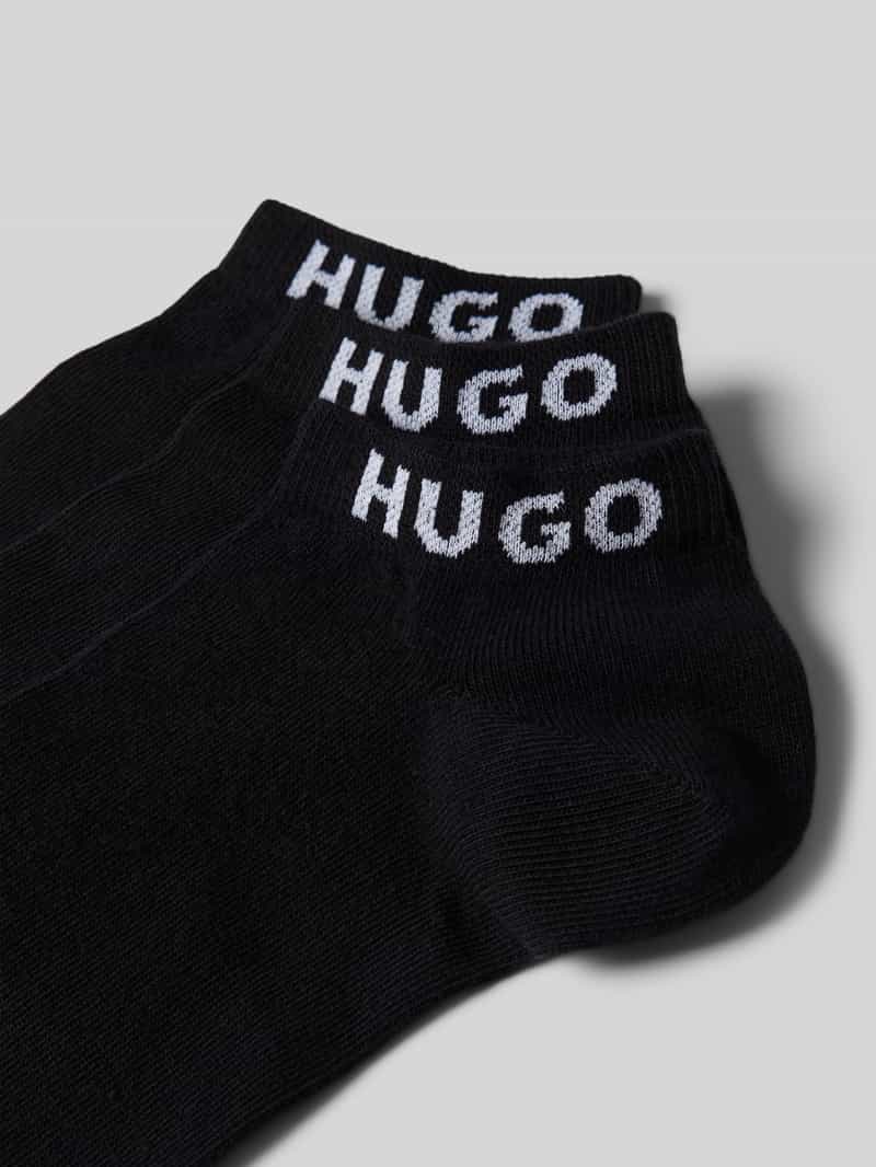 HUGO Sokken met labelprint in een set van 3 paar