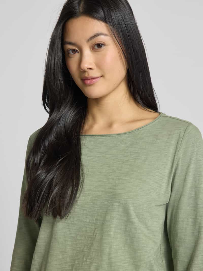 s.Oliver RED LABEL Relaxed fit T-shirt met 3 4-mouwen van puur katoen