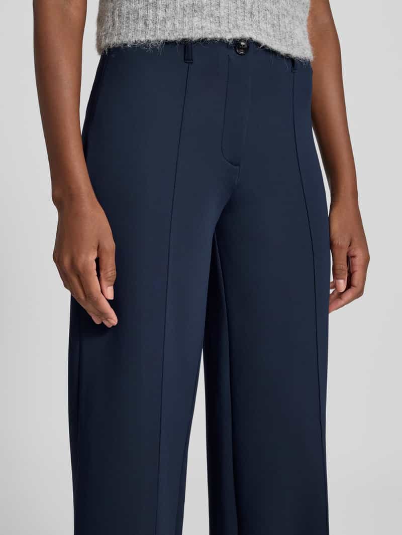 Christian Berg Woman Broek met wijde pijpen en lengtenaden