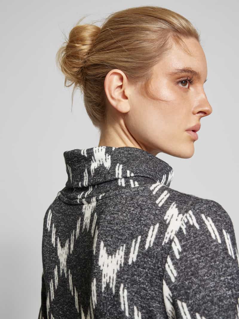 Street One Shirt met lange mouwen met coltrui