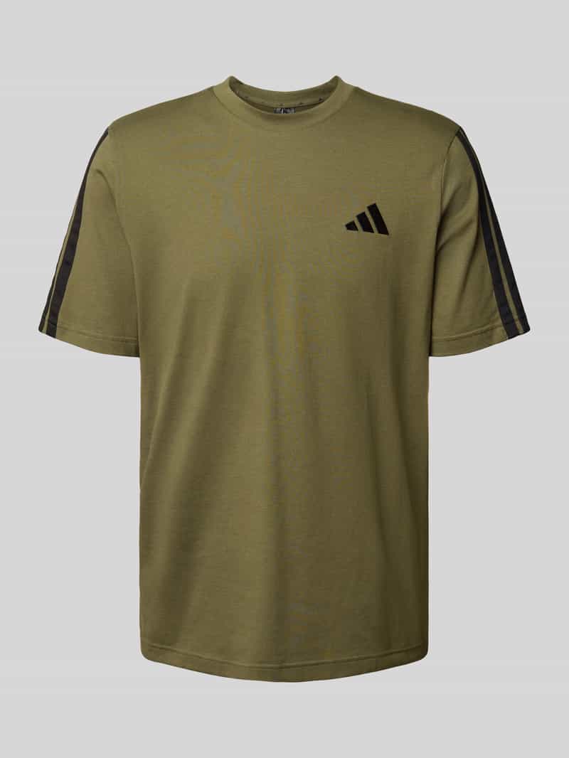 ADIDAS SPORTSWEAR T-shirt met labelstitching en ronde hals