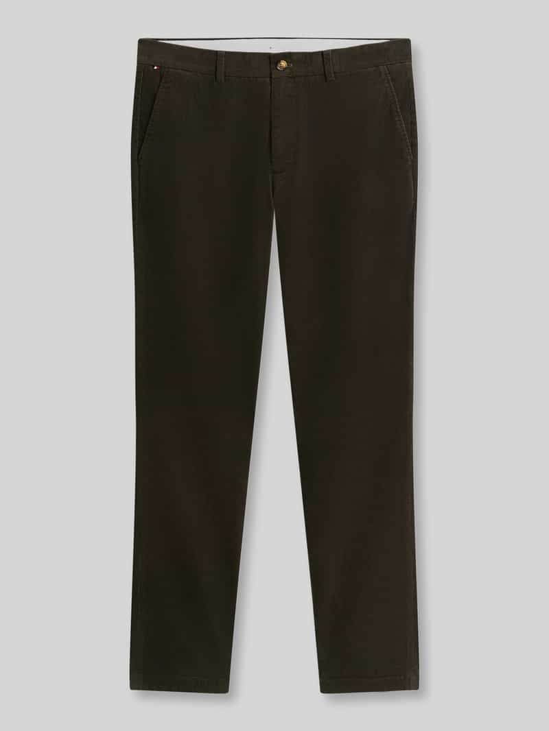 Tommy Hilfiger Slim fit corduroy broek van katoenmix