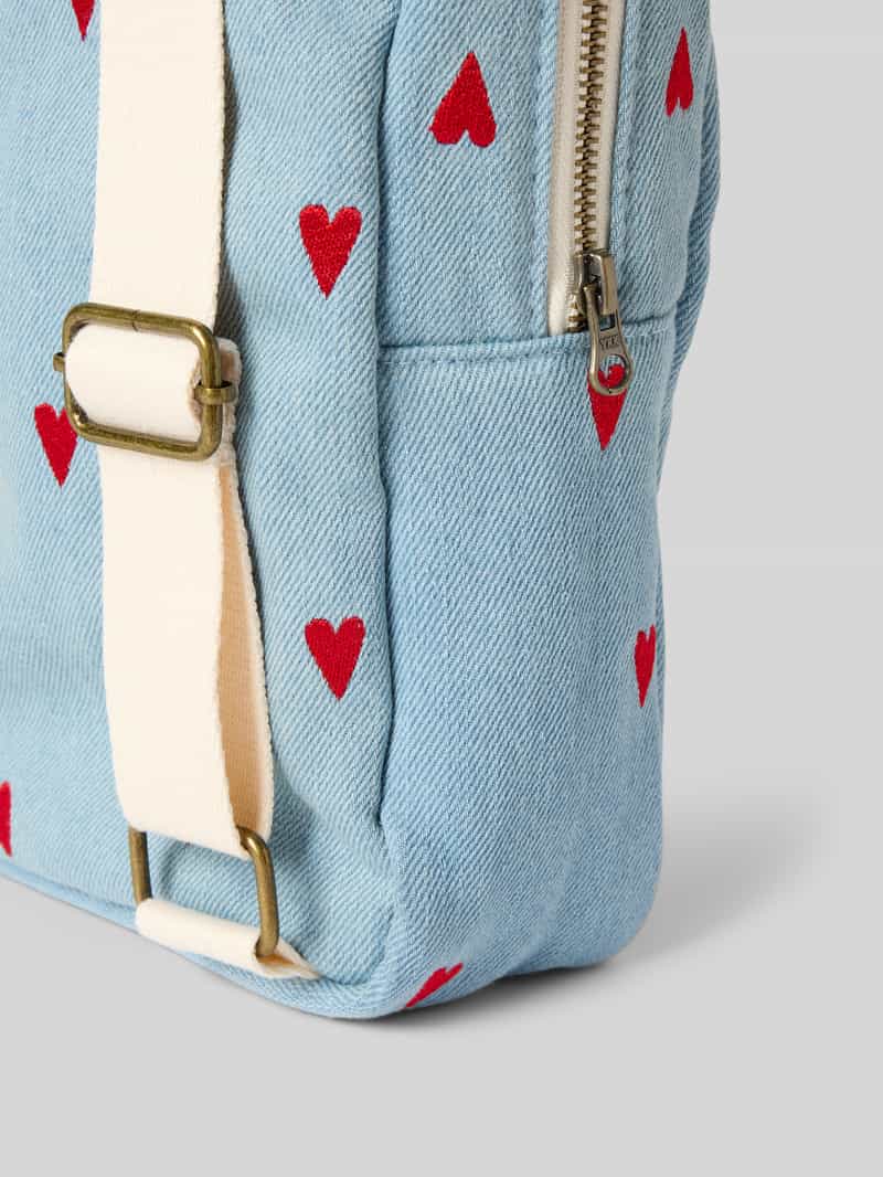 STUDIO NOOS Rugzak met stitchings model 'Denim Hearts'