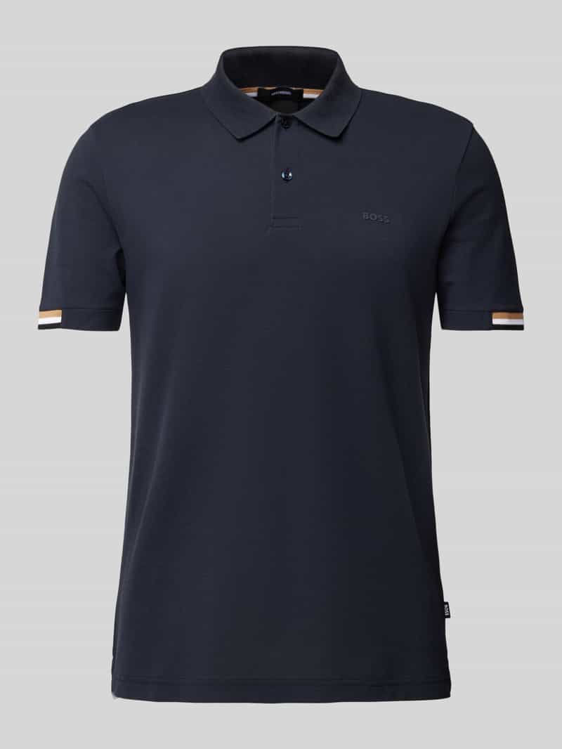 Boss Poloshirt met labelprint model 'Parlay'