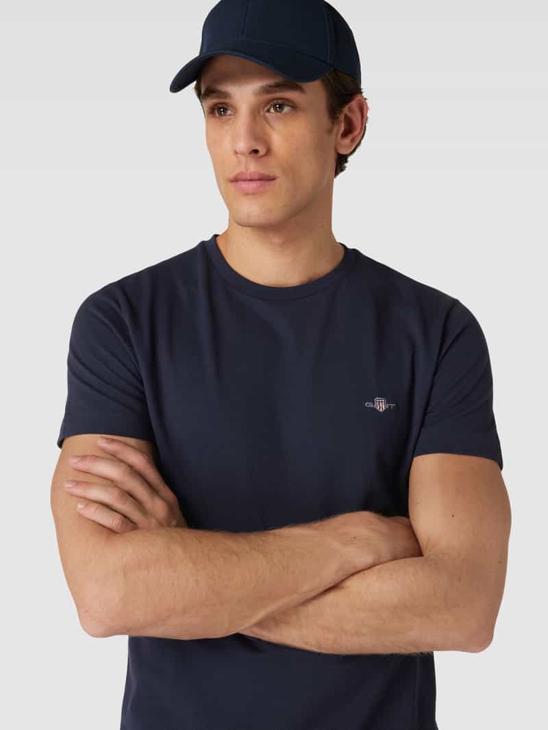 Gant T-shirt met labelstitching