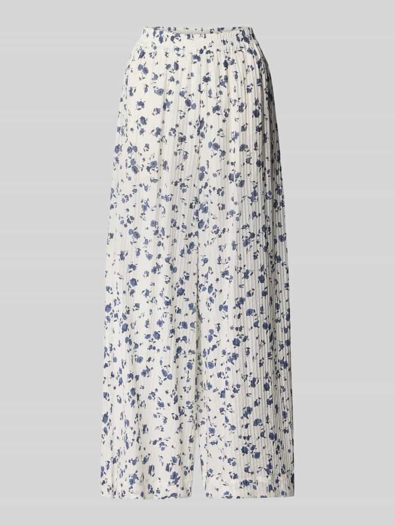 MSCH Copenhagen Wide leg stoffen broek met plissévouwen model 'Falisha'