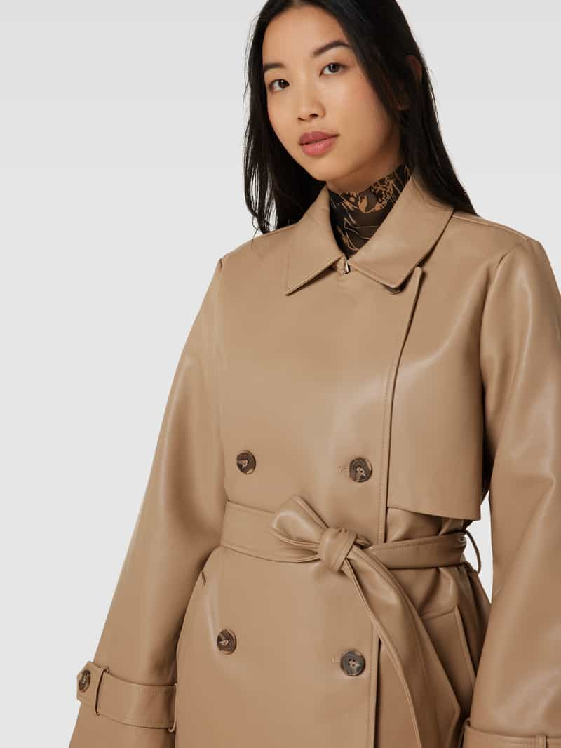 Vero Moda Trenchcoat in leerlook model 'AMALIE'