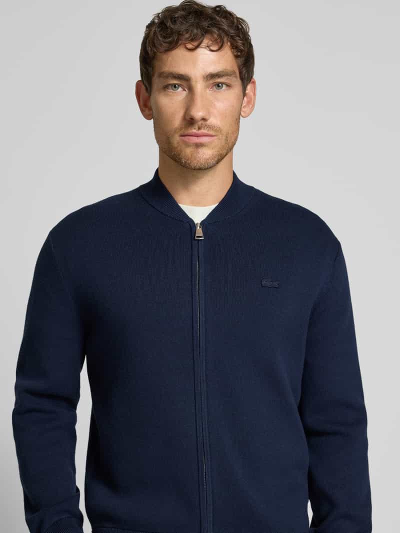 Lacoste Regular fit gebreid jack van katoenmix