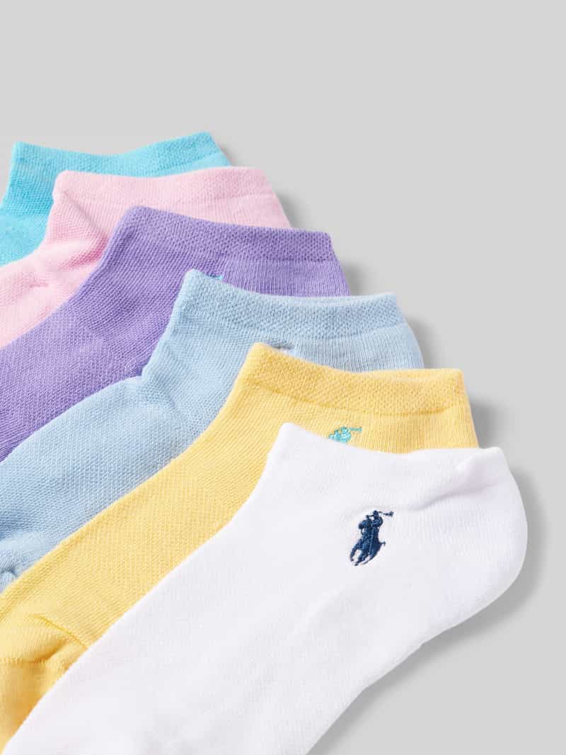 Polo Ralph Lauren Sneakersokken met labeldetail in een set van 6 paar
