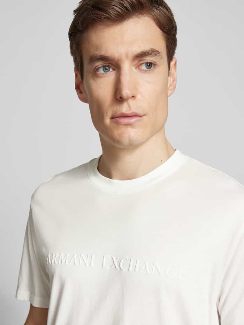 Armani Exchange T-shirt met labelprint
