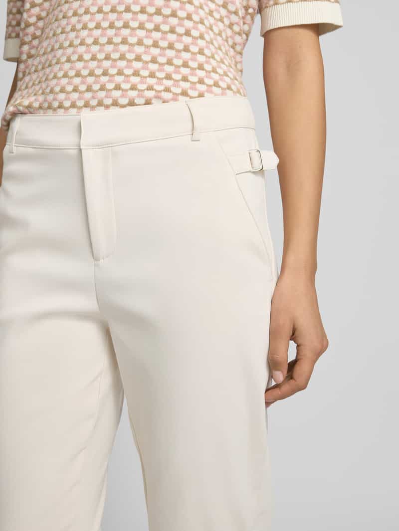 monari Slim fit chino met paspelzakken aan de achterkant