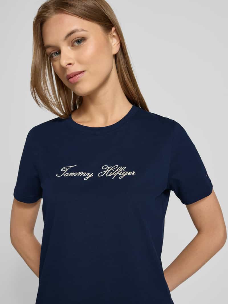 Tommy Hilfiger Regular fit T-shirt van puur katoen