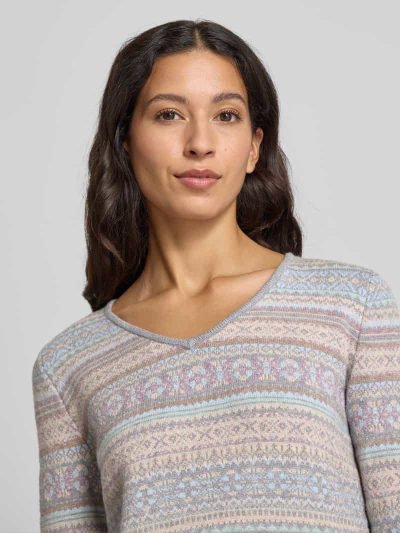 Christian Berg Woman Gebreide pullover met ribboorden