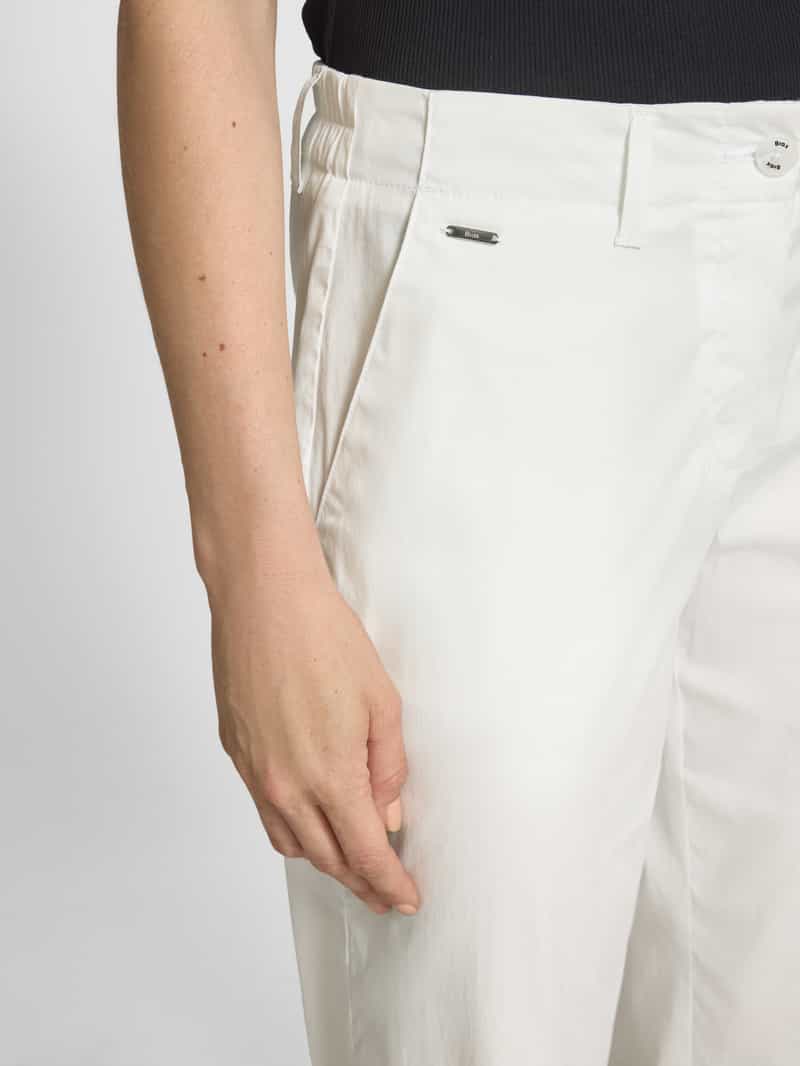BRAX Broek in verkorte pasvorm met labeldetail model 'MAINE'