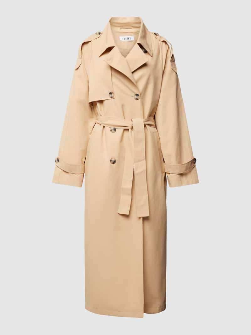 EDITED Trenchcoat met strikceintuur, model 'Ari'