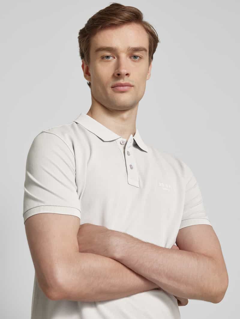 JOOP! JEANS Regular fit poloshirt met labelstitching model 'Ambrosio'