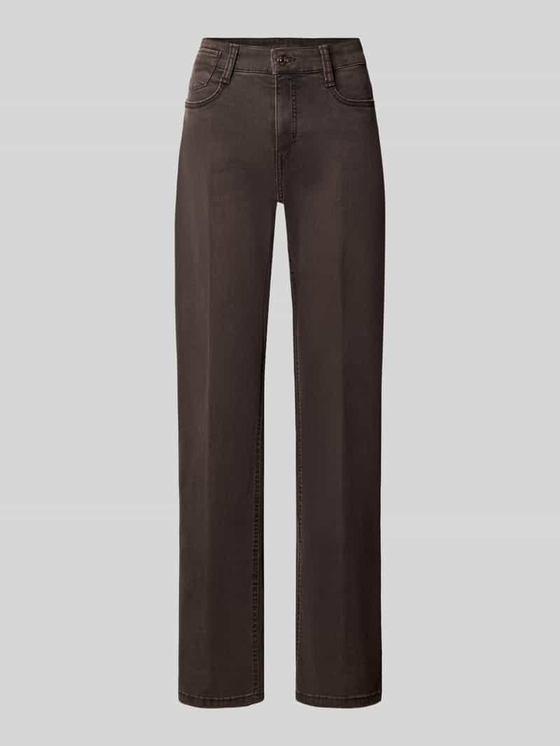 MAC straight fit jeans met uitlopende benen model 'Laura'