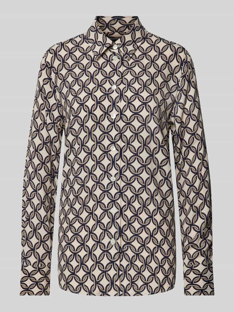 seidensticker Blouse met all-over motiefprint