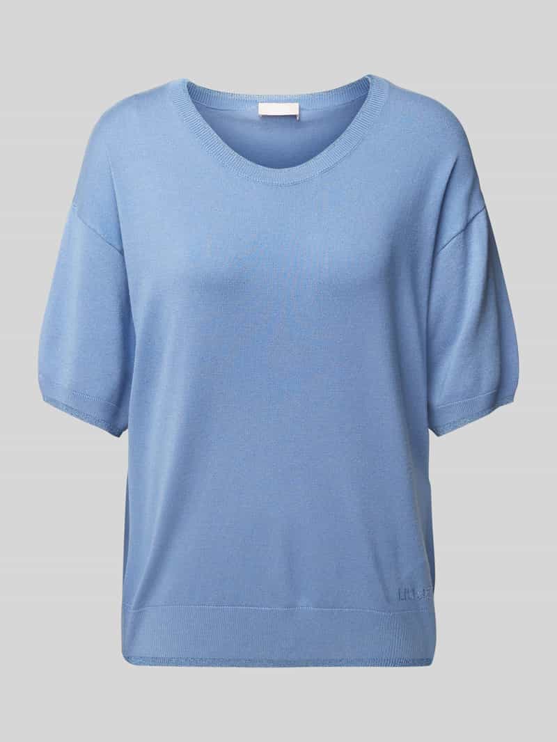 Liu Jo White Gebreide pullover met ronde hals