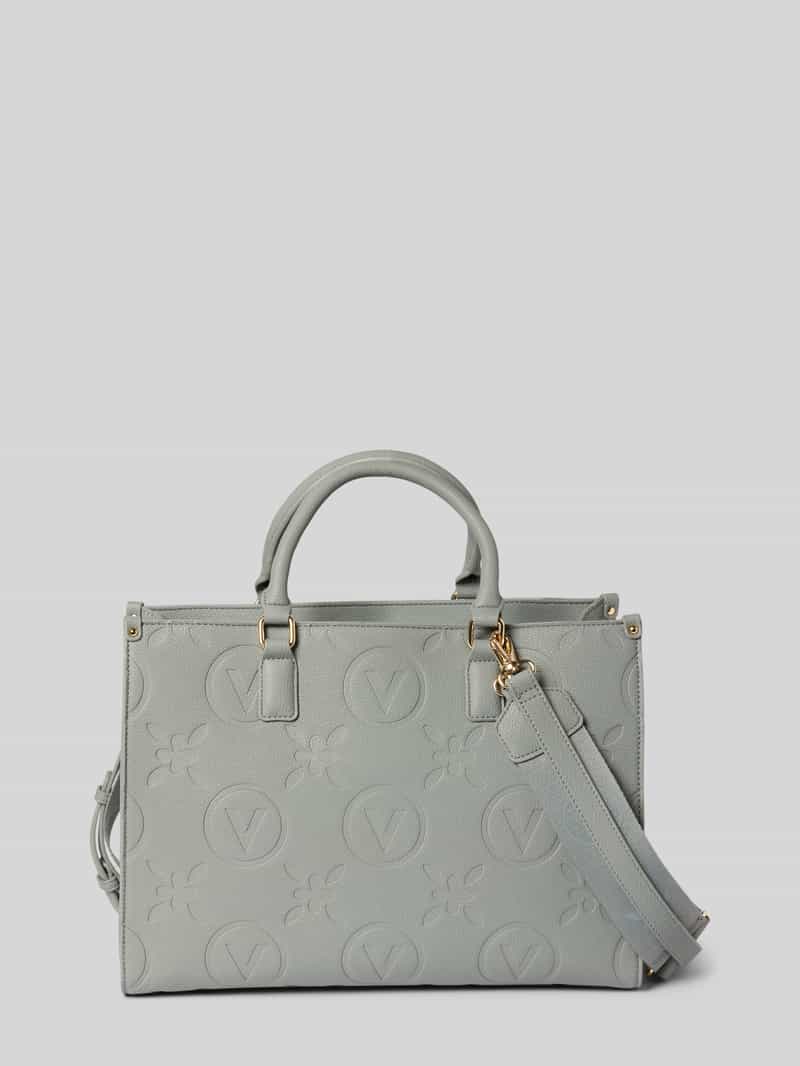 VALENTINO BAGS Handtas met structuurmotief met label, model 'SAMBA'