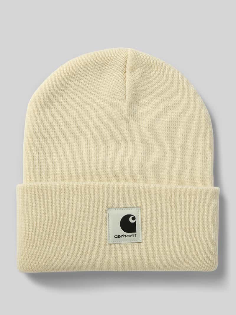 Carhartt Work In Progress Beanie met labelpatch model 'Ashley'