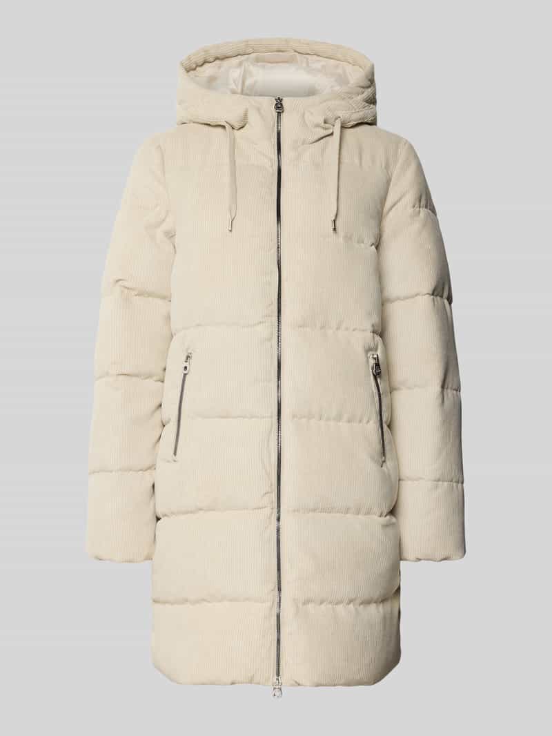 Only Regular fit gewatteerde lange jas van corduroy model 'DOLLY'