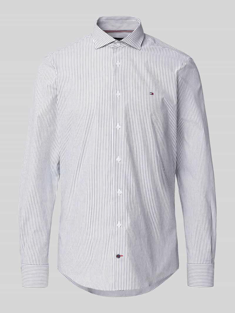 Tommy Hilfiger Tailored Slim fit zakelijk overhemd van katoenmix