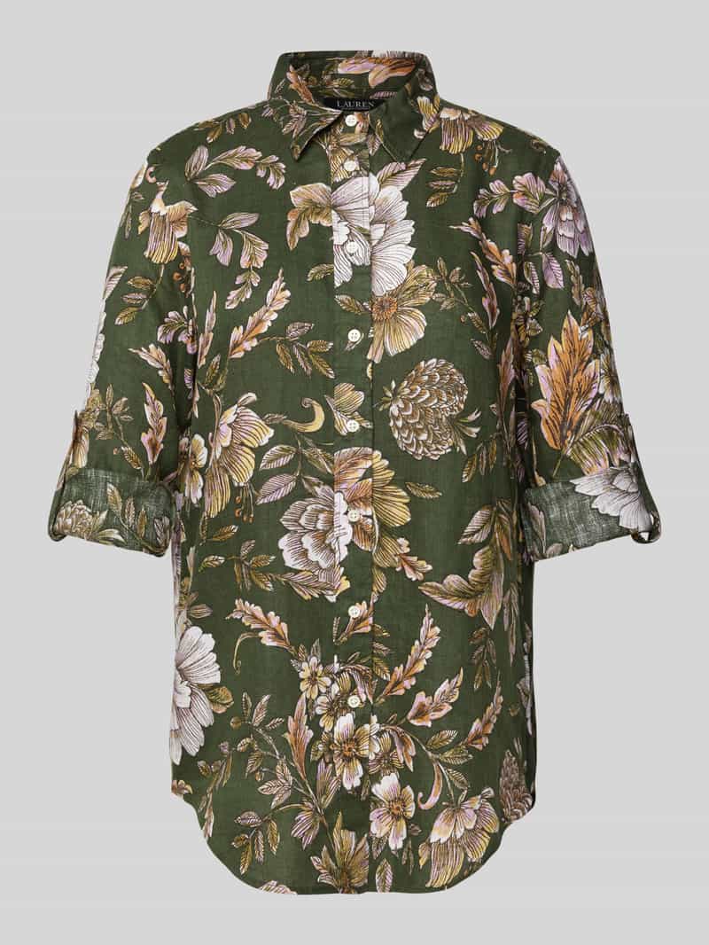 Lauren Ralph Lauren Regular fit linnen blouse met overhemdkraag model 'KARRIE'