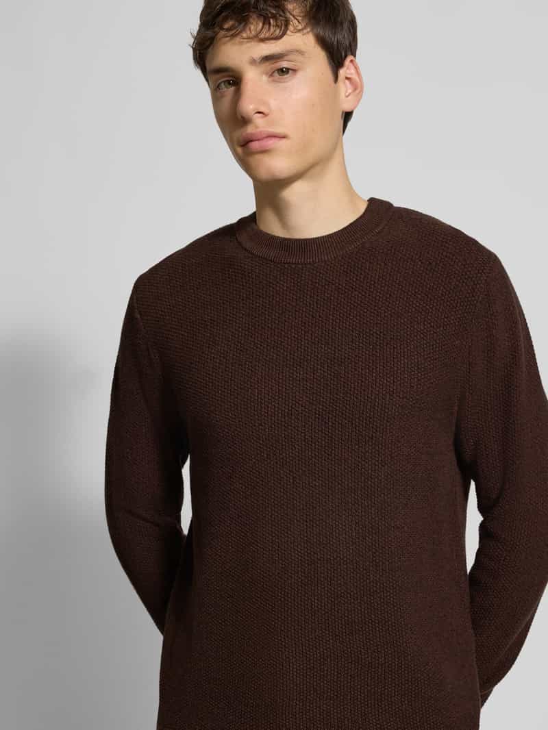 Superdry Gebreide pullover met ribboorden
