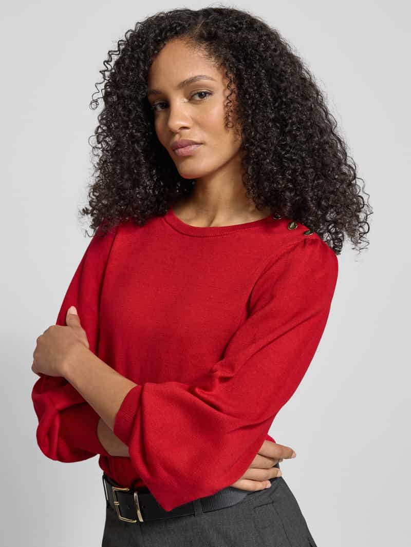 Lauren Ralph Lauren Gebreide pullover met knopen model 'DONTREY'