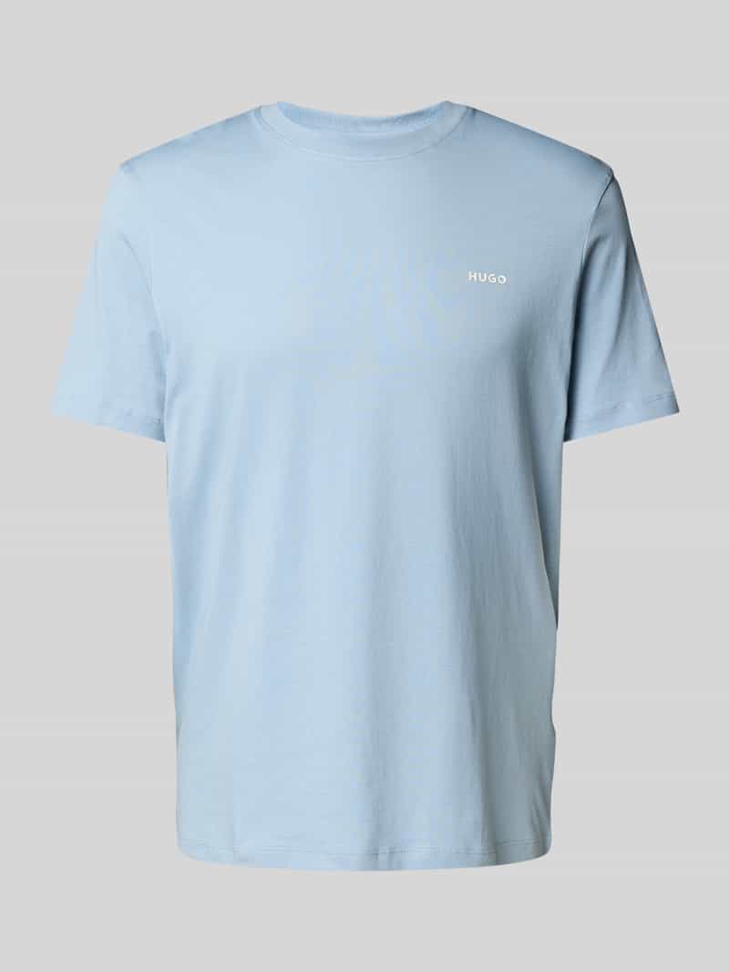 HUGO T-shirt met labelprint model 'Dero'
