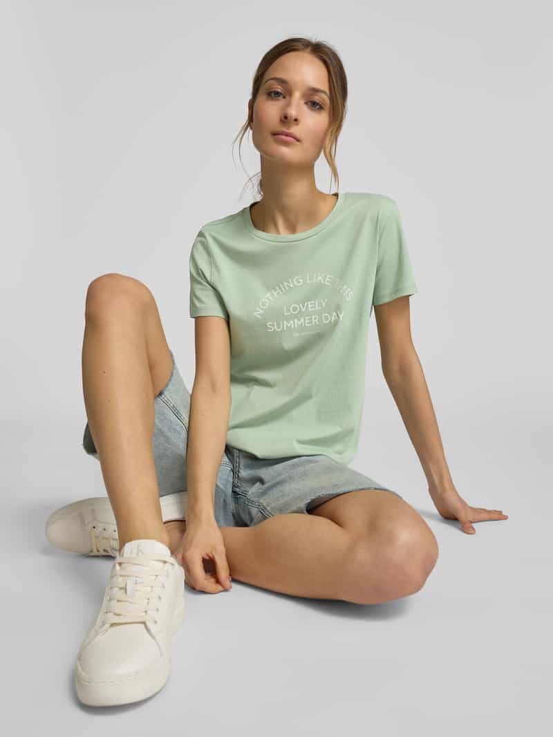 Tom Tailor Denim Regular fit T-shirt van puur katoen