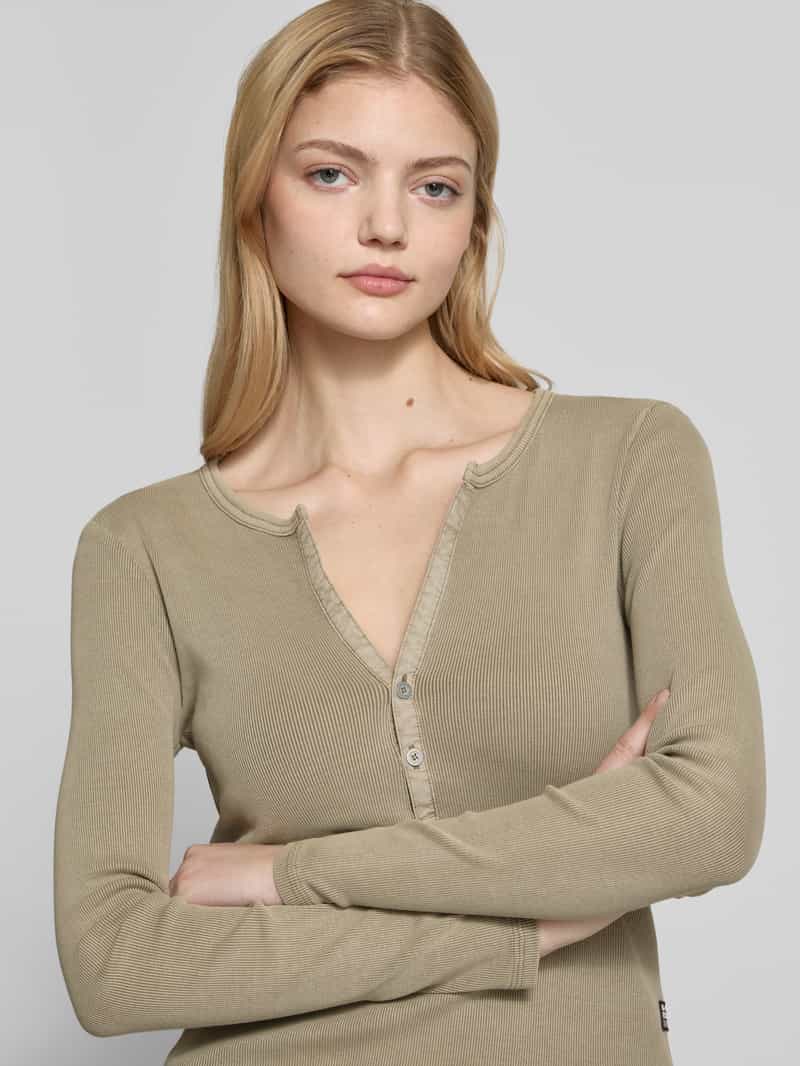 G-Star Raw Shirt met lange mouwen en V-hals