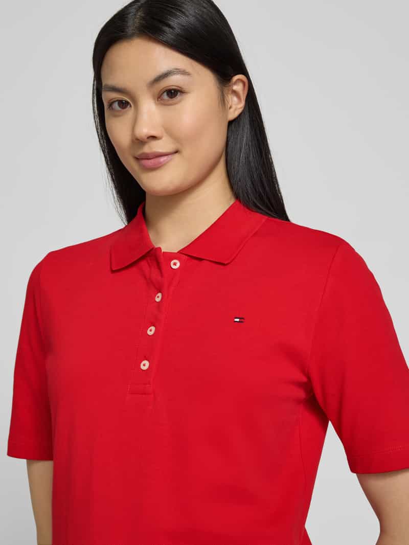 Tommy Hilfiger Regular fit poloshirt met logostitching model '1985'