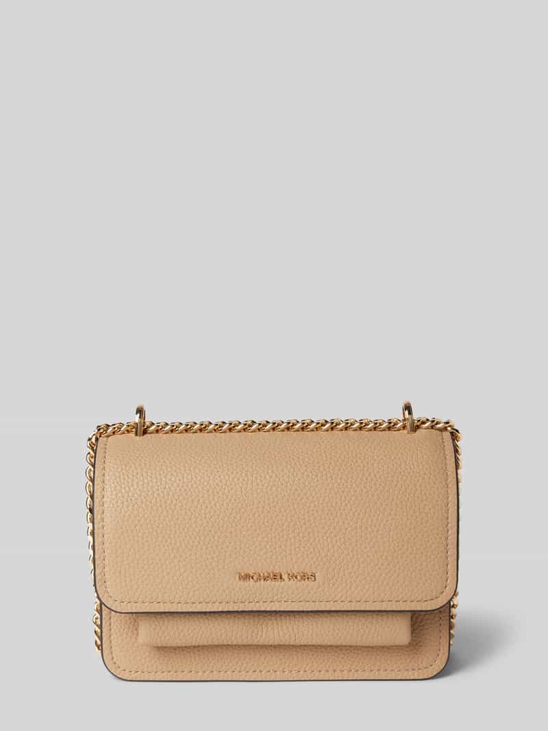 MICHAEL Kors Schoudertas van leer met labelapplicatie model 'CLAIRE'
