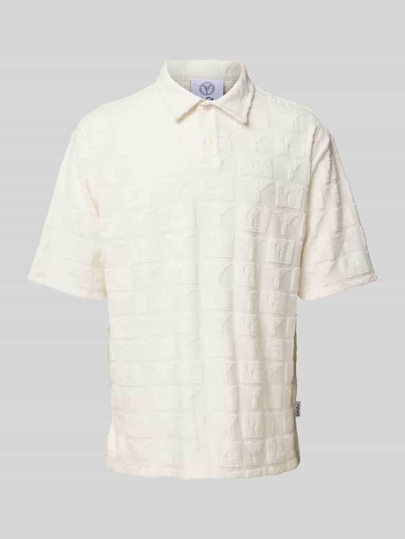 carlo colucci Regular fit poloshirt met knoopsluiting model 'BEACHWEAR'