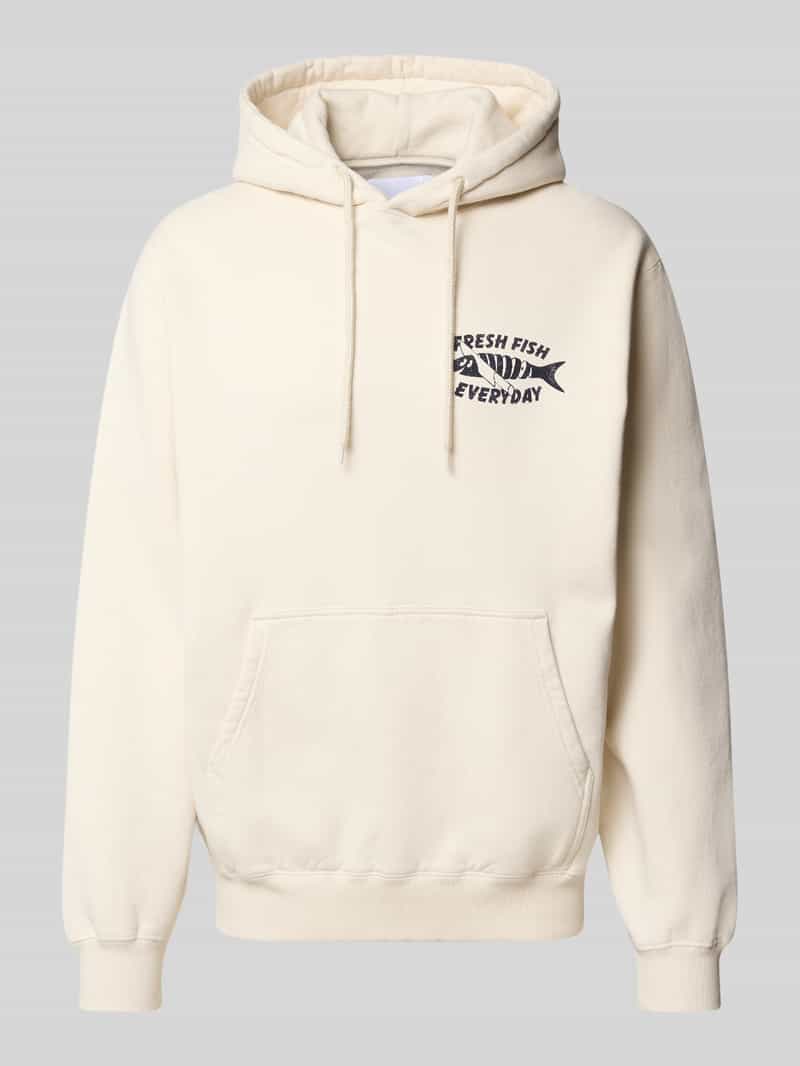 Edwin Hoodie met statementprint model 'MONSIEUR SAKANA'