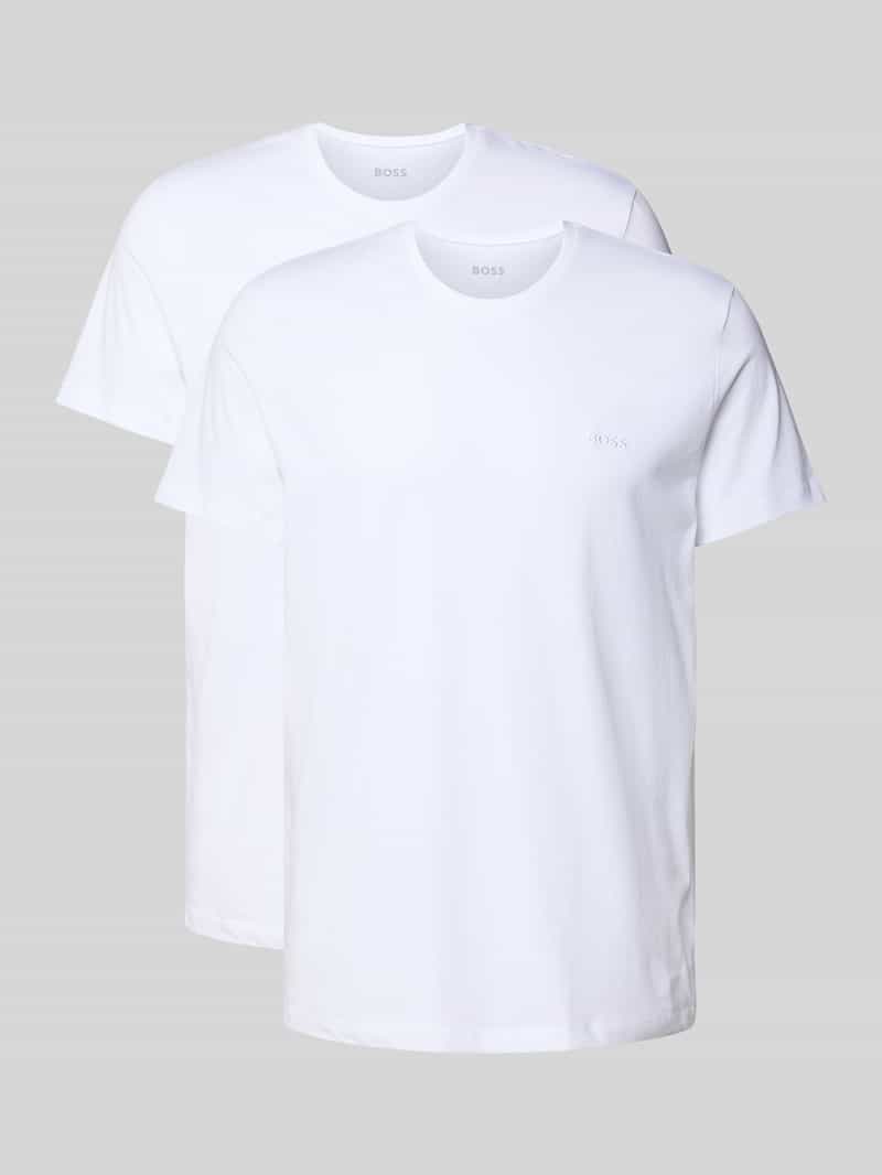 T-shirt met ronde hals in een set van 2 stuks, model 'ComfortS'