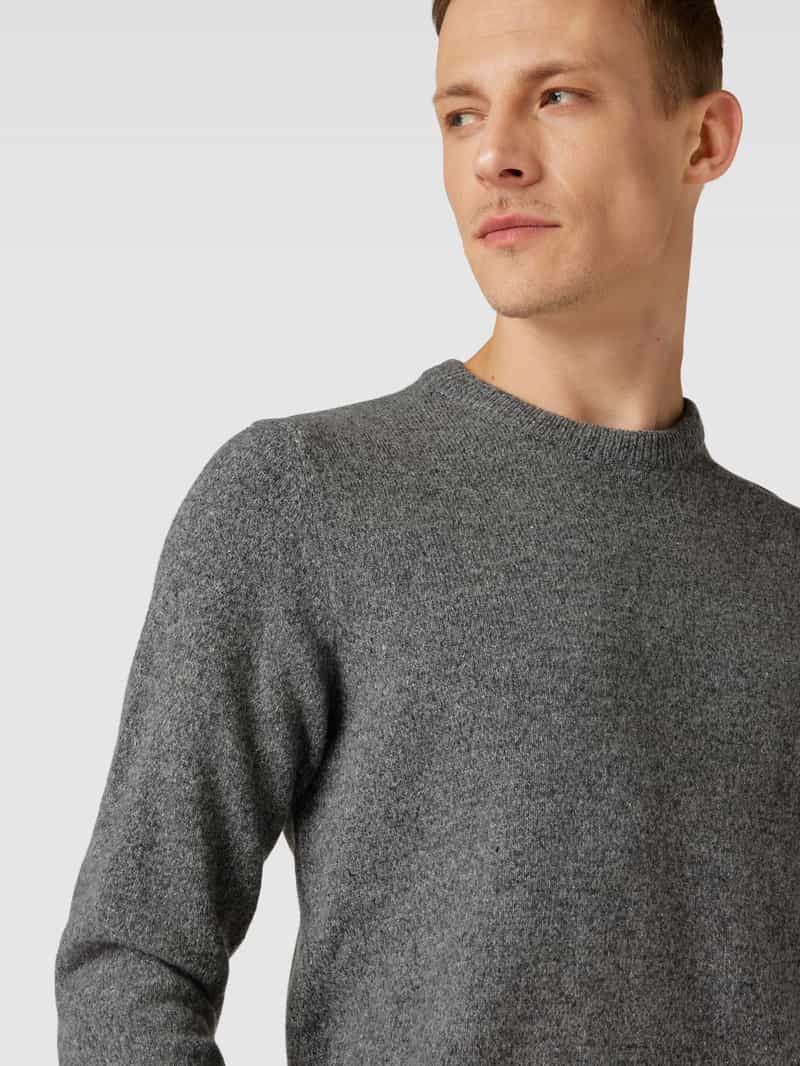 Barbour Gebreide pullover van Escorial-wolmix met labelstitching