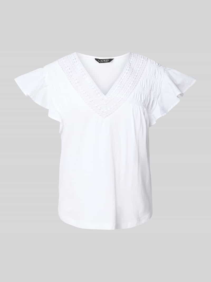 Lauren Ralph Lauren T-shirt met volantmouwen