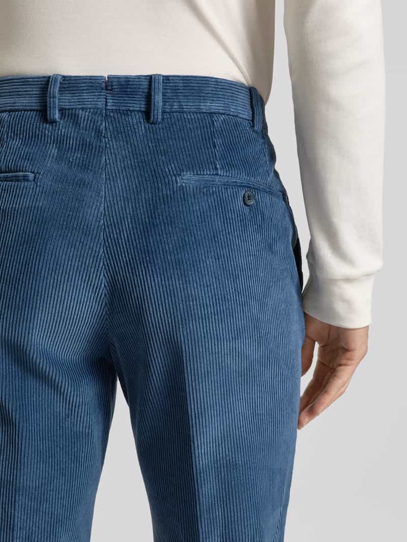 hiltl Regular fit corduroy broek met riemlussen model 'PARMA'