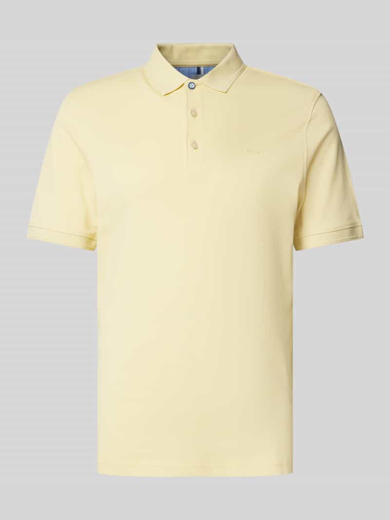 BRAX Regular fit poloshirt met labelprint model 'Pete'