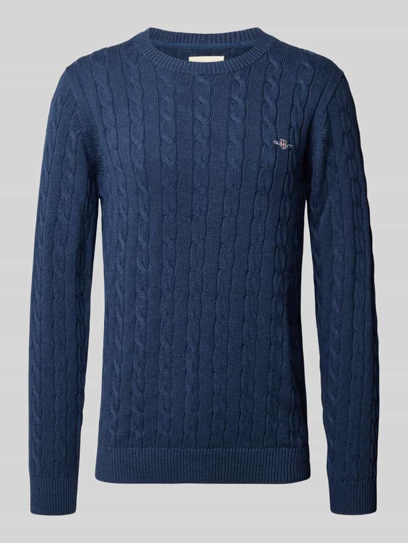 Gant Gebreide pullover met ribboorden