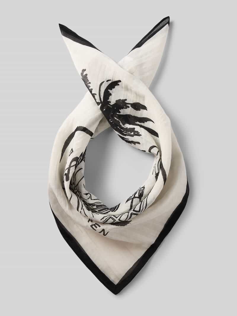 Lauren Ralph Lauren Damessjaal van een mix van katoen en zijde in all-over look