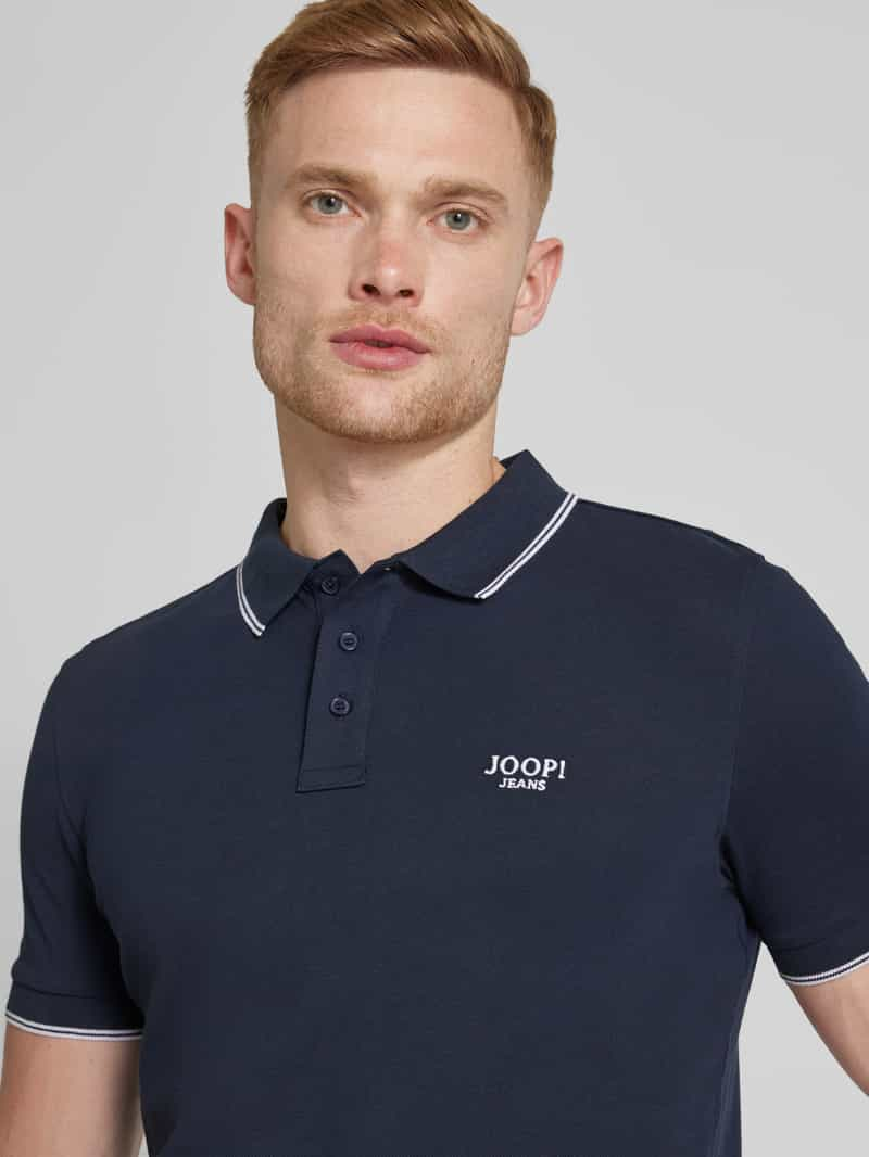 JOOP! JEANS Regular fit poloshirt met knoopsluiting model 'Agnello'