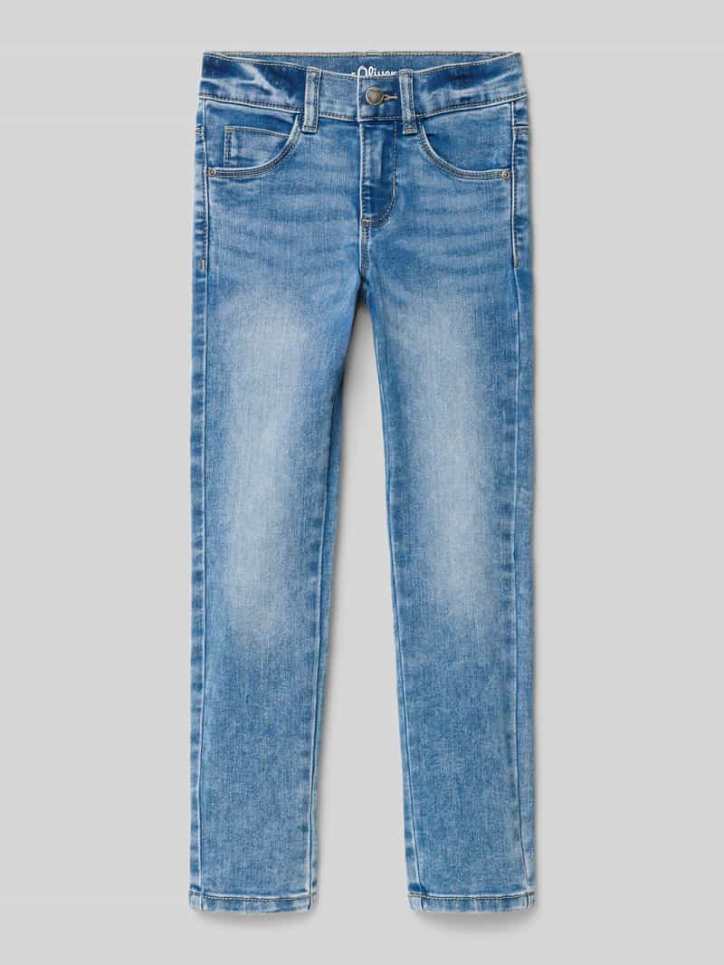 s.Oliver RED LABEL Slim fit jeans van katoenmix