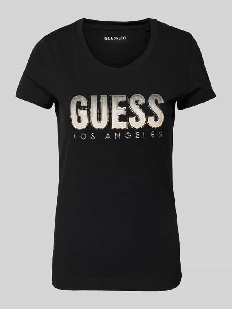 Guess T-shirt met labelprint