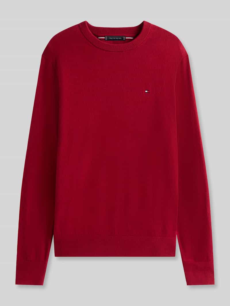 Regular fit pullover van mix van katoen en kasjmier
