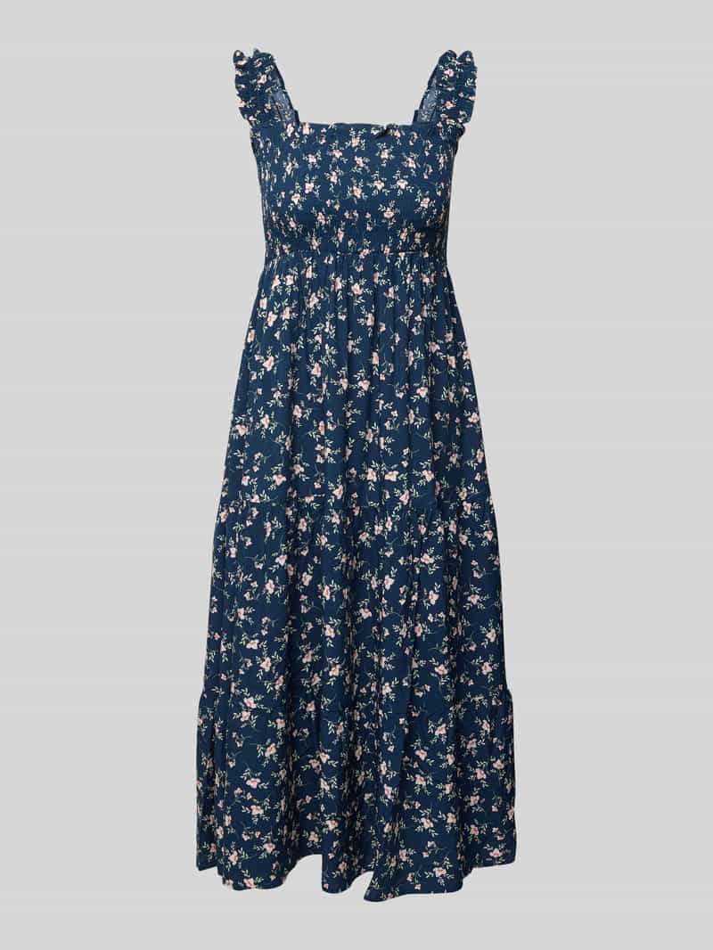 Apricot Midi-jurk met vierkante hals