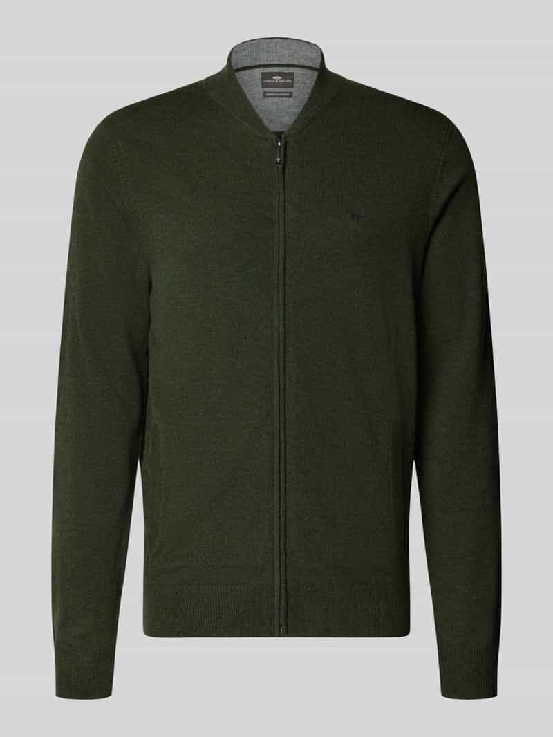 FYNCH-HATTON Vest van wol-kasjmiermix met ritssluiting